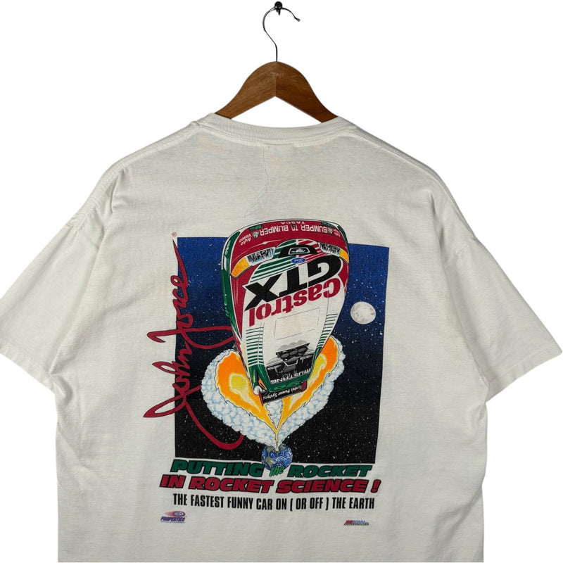 Vintage John Force Castrol XGT The Force Drag Racing Car Tee