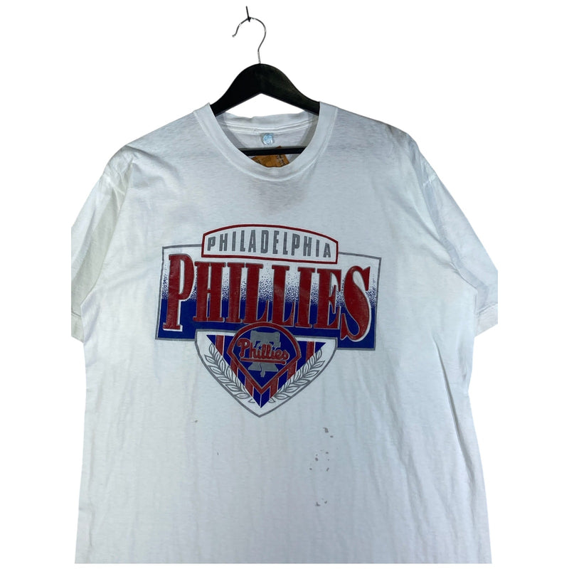Vintage Philadelphia Phillies Chest Spellout MLB T-Shirt