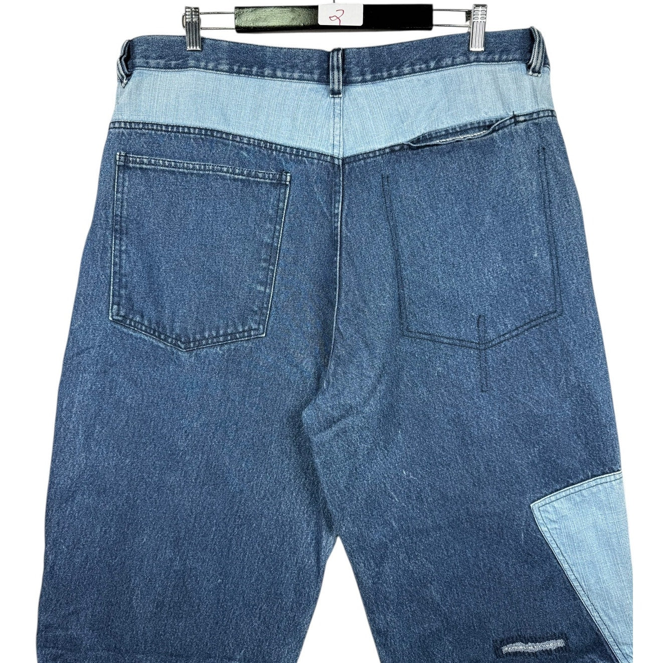 Vintage Patchwork Carpenter Distressed Denim Jeans 40
