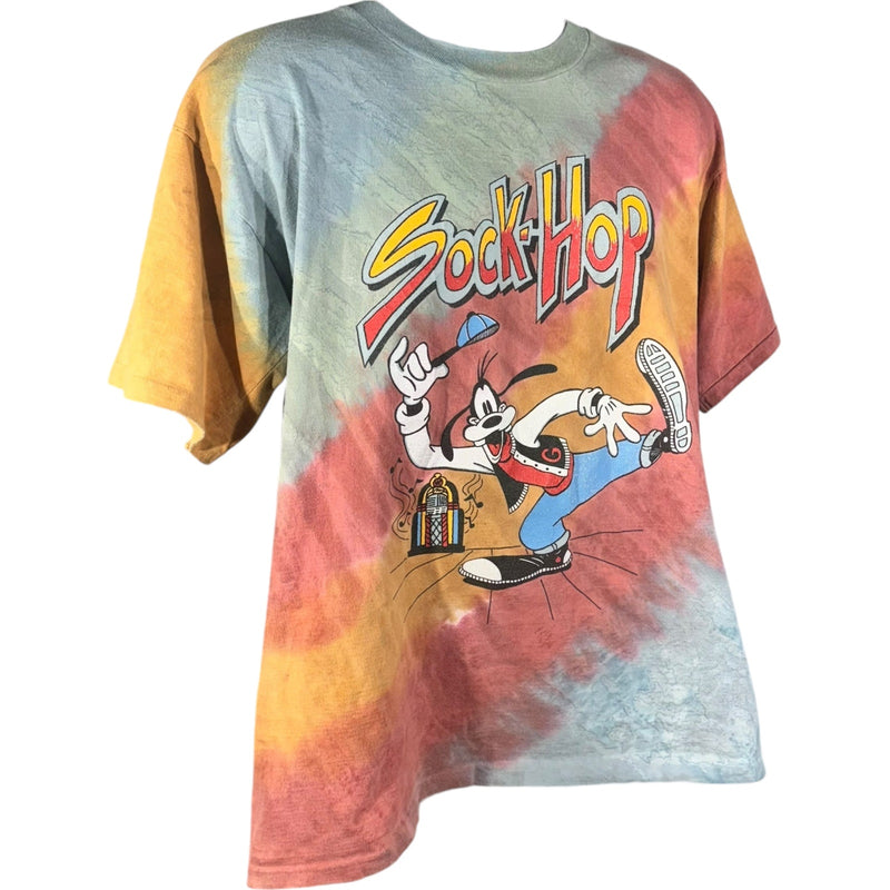 Vintage Disney Goofy Sock-Hop Tie Dye Tee