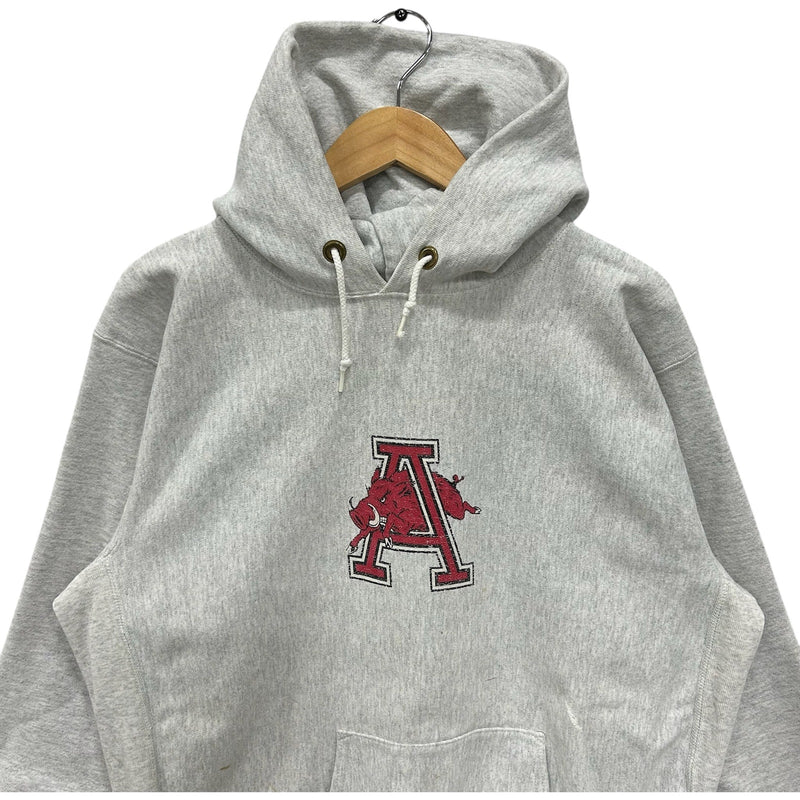 Vintage University Of Arkansas Razorbacks Logo Hoodie