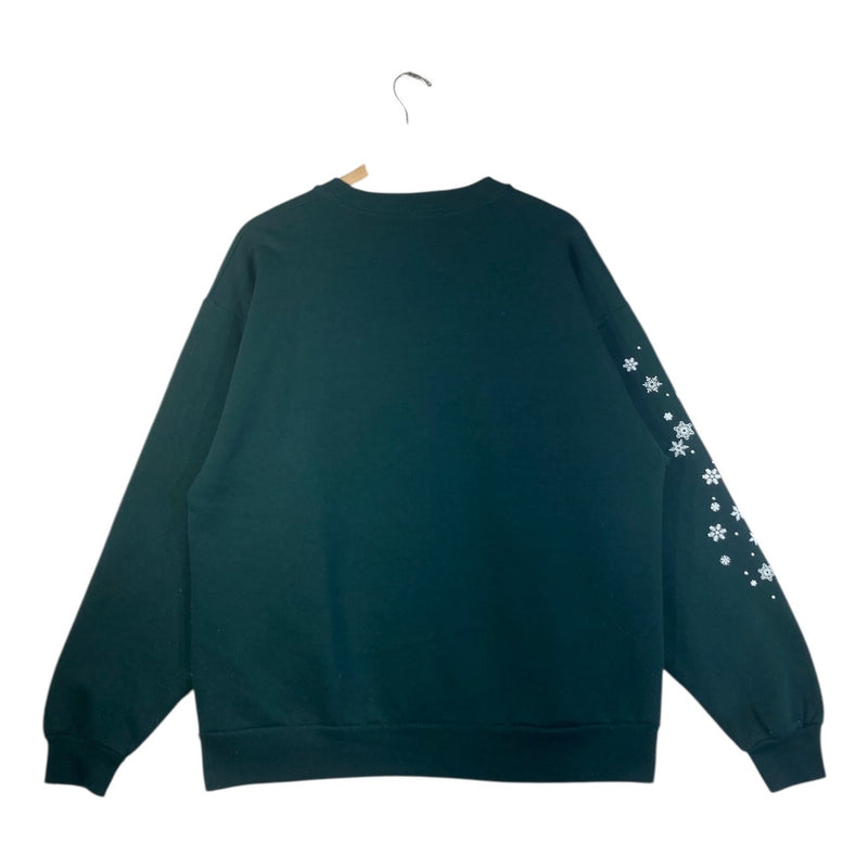 Vintage Winter Cats Snowflake Crewneck