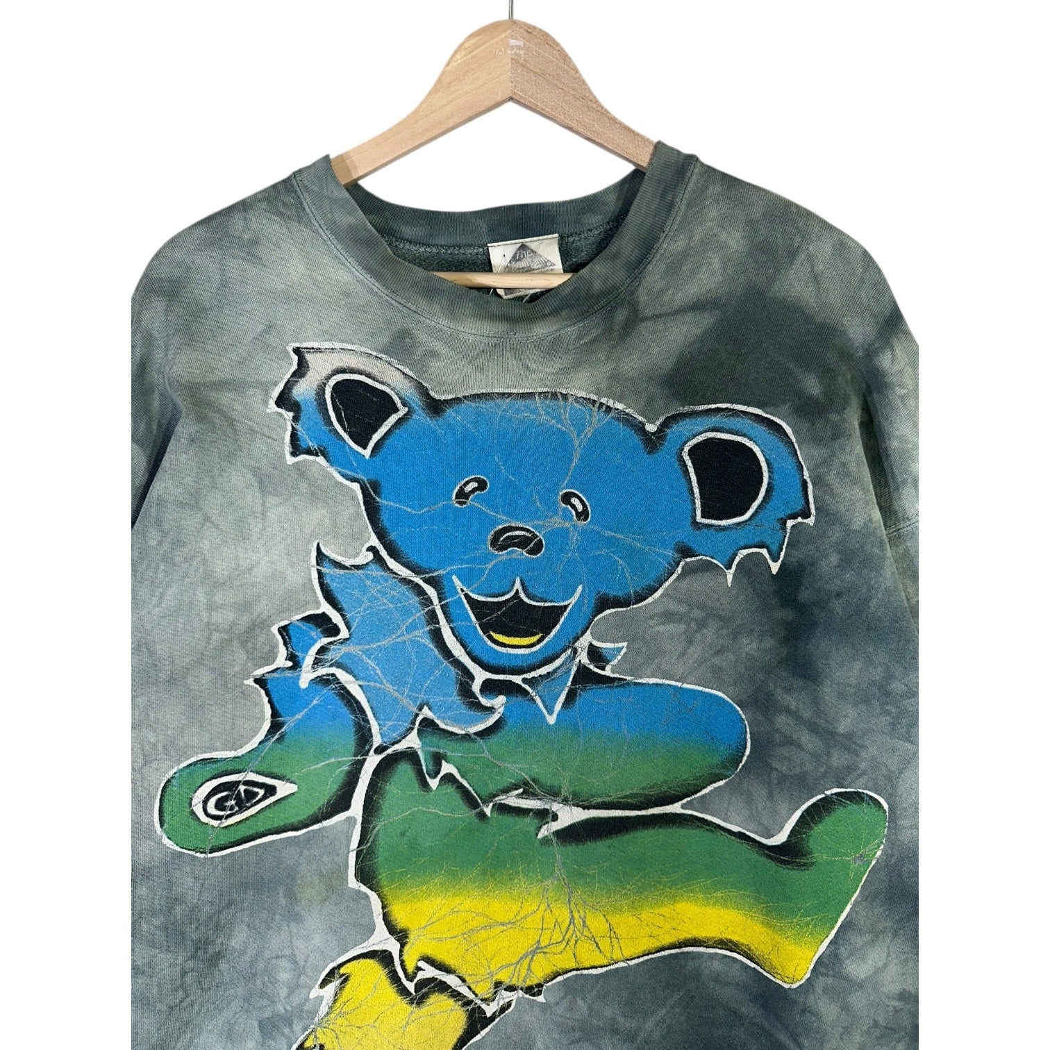 Vintage Grateful Dead Dancing Bear Tie-Dye Crewneck
