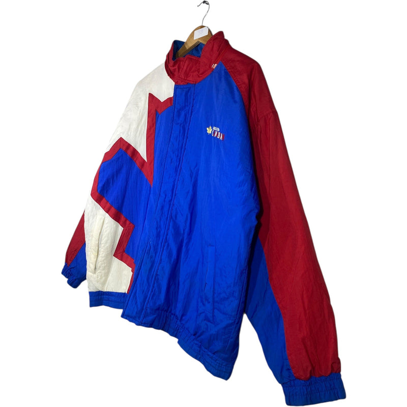 Vintage Molson Canada Maple Leaf Colorblock Puffer Jacket