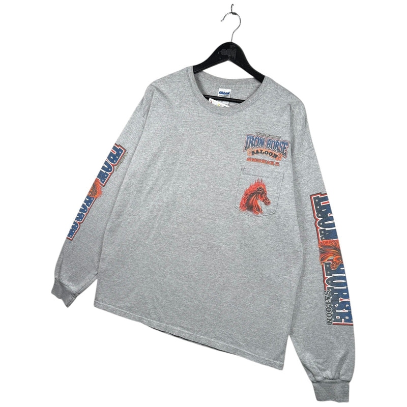 Vintage Iron Horse Saloon Graphic Pocket Long Sleeve