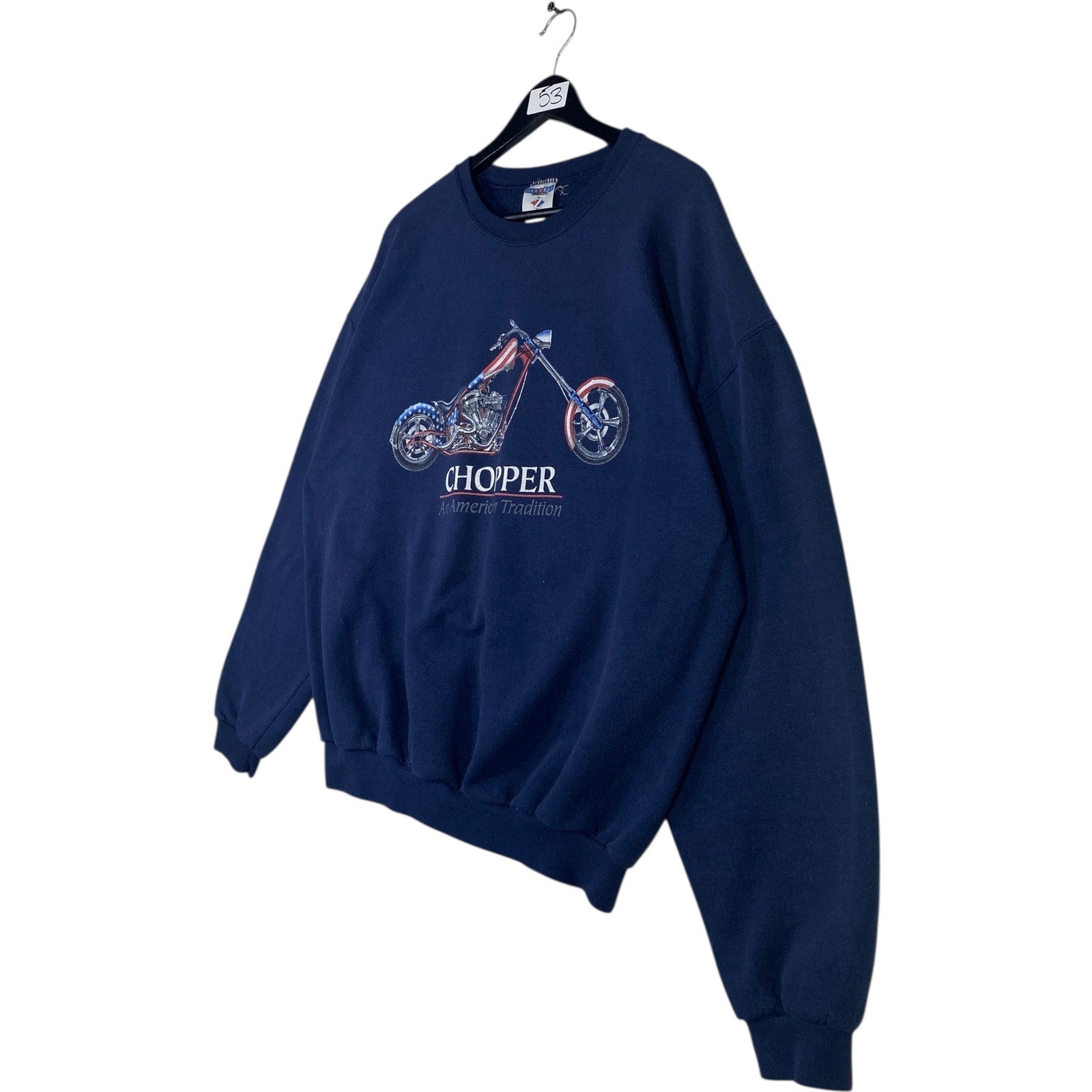 Vintage Chopper An American Tradition Motorcycle Crewneck