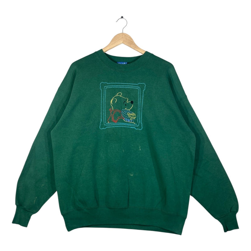 Vintage Embroidered Pooh Graphic Crewneck