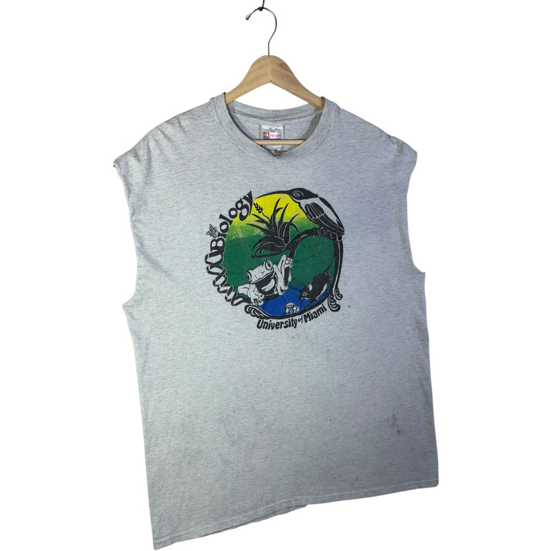 Vintage Hanes University Of Miami Biology Tank Top