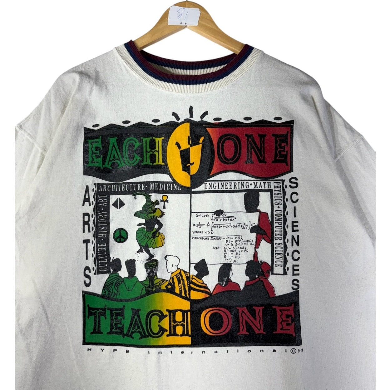 Vintage Each One Teach One Graphic T-Shirt
