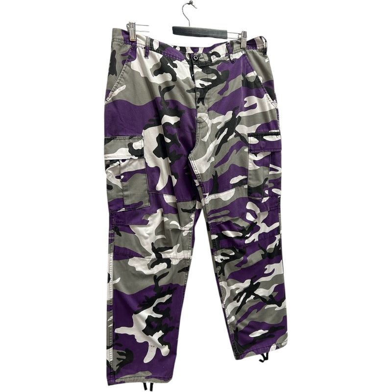 Vintage Military Surplus Camouflage Cargo Pants 35x30