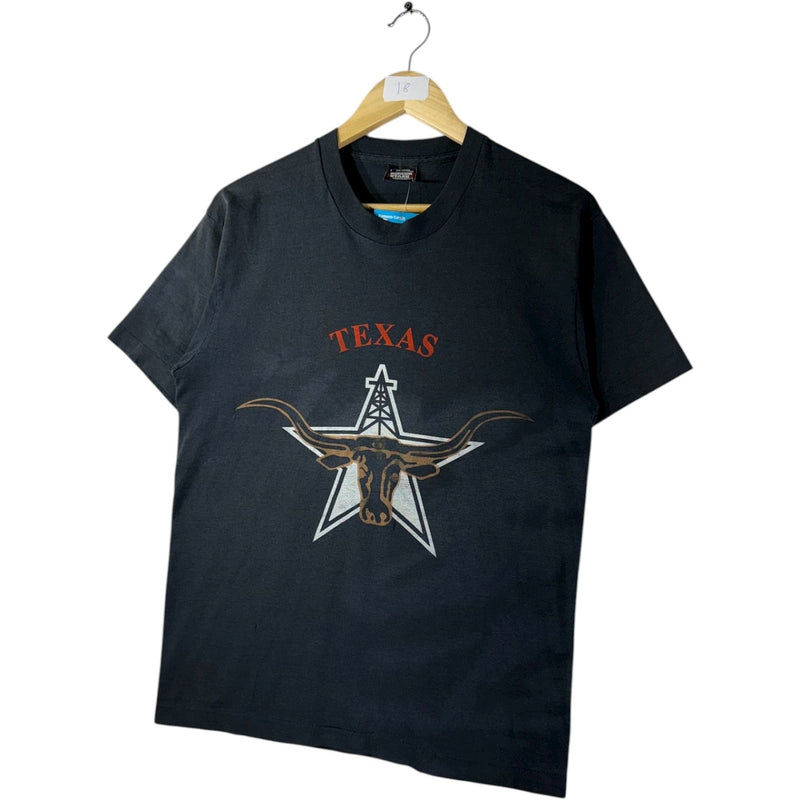 Vintage Texas Longhorn Oil Rig Star Graphic T-Shirt