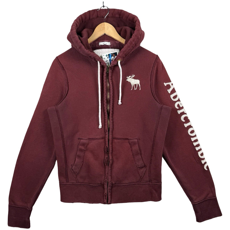 Vintage Abercrombie & Fitch Moose Full Zip Hoodie
