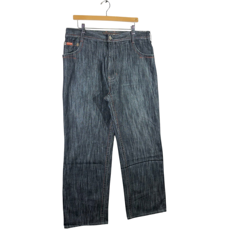Vintage 5ive Jungle & Co. Embroidered Baggy Denim 37 x 30