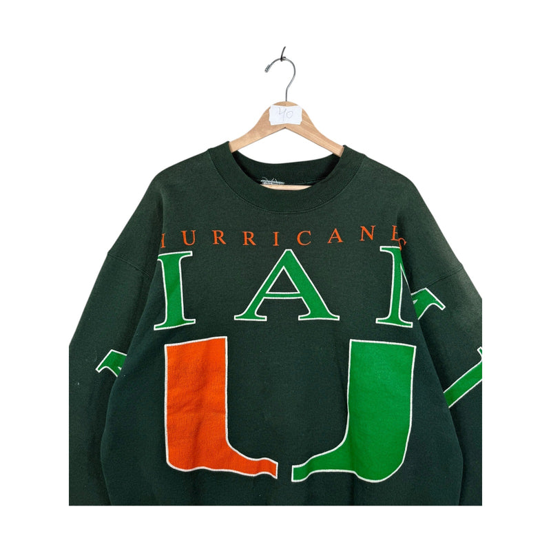 Vintage University of Miami Hurricanes NCAA Crewneck