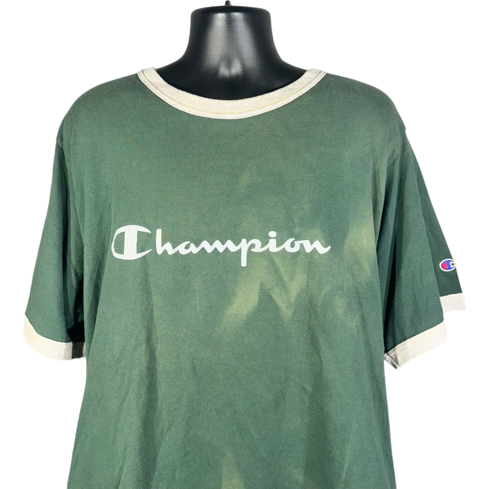 Vintage Champion Spellout Ringer Tee