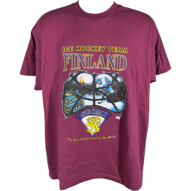 Vintage Finland Ice Hockey "The Best Hockey Team In The World" Tee