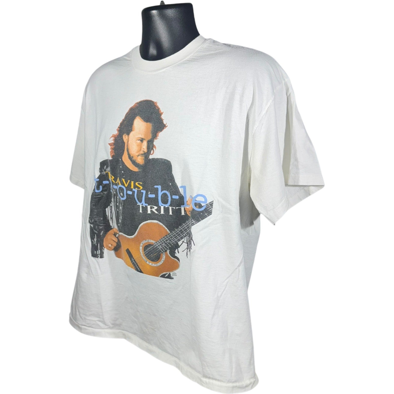 Vintage Travis Tritt Trouble Album Promo Tee 1992