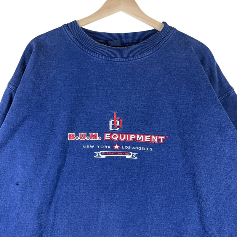 Vintage B.U.M. Equipment New York L.A Logo Crewneck