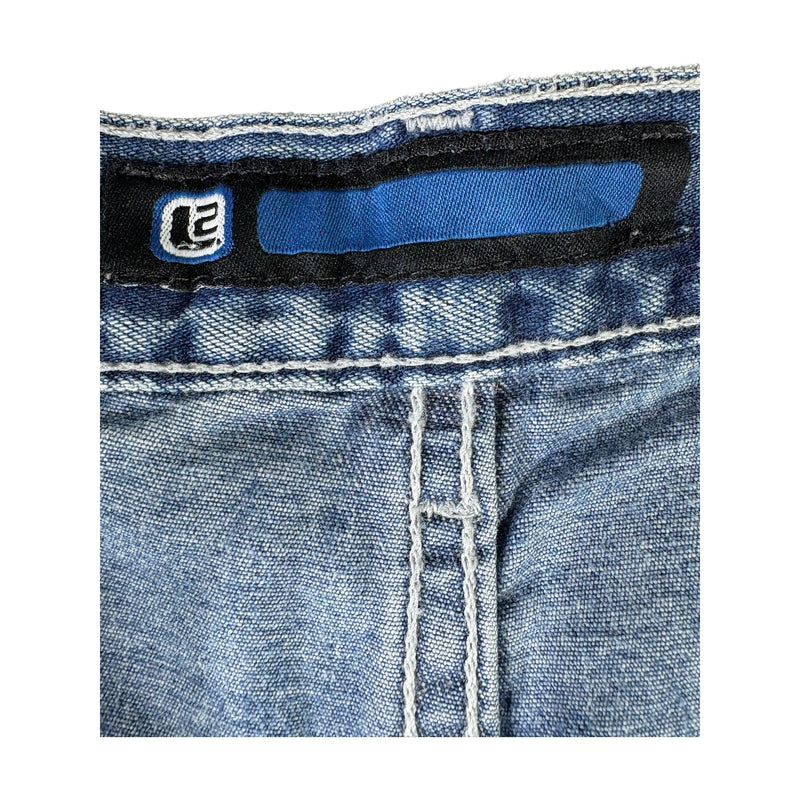 Vintage L2 Wide Leg Denim Shorts 34