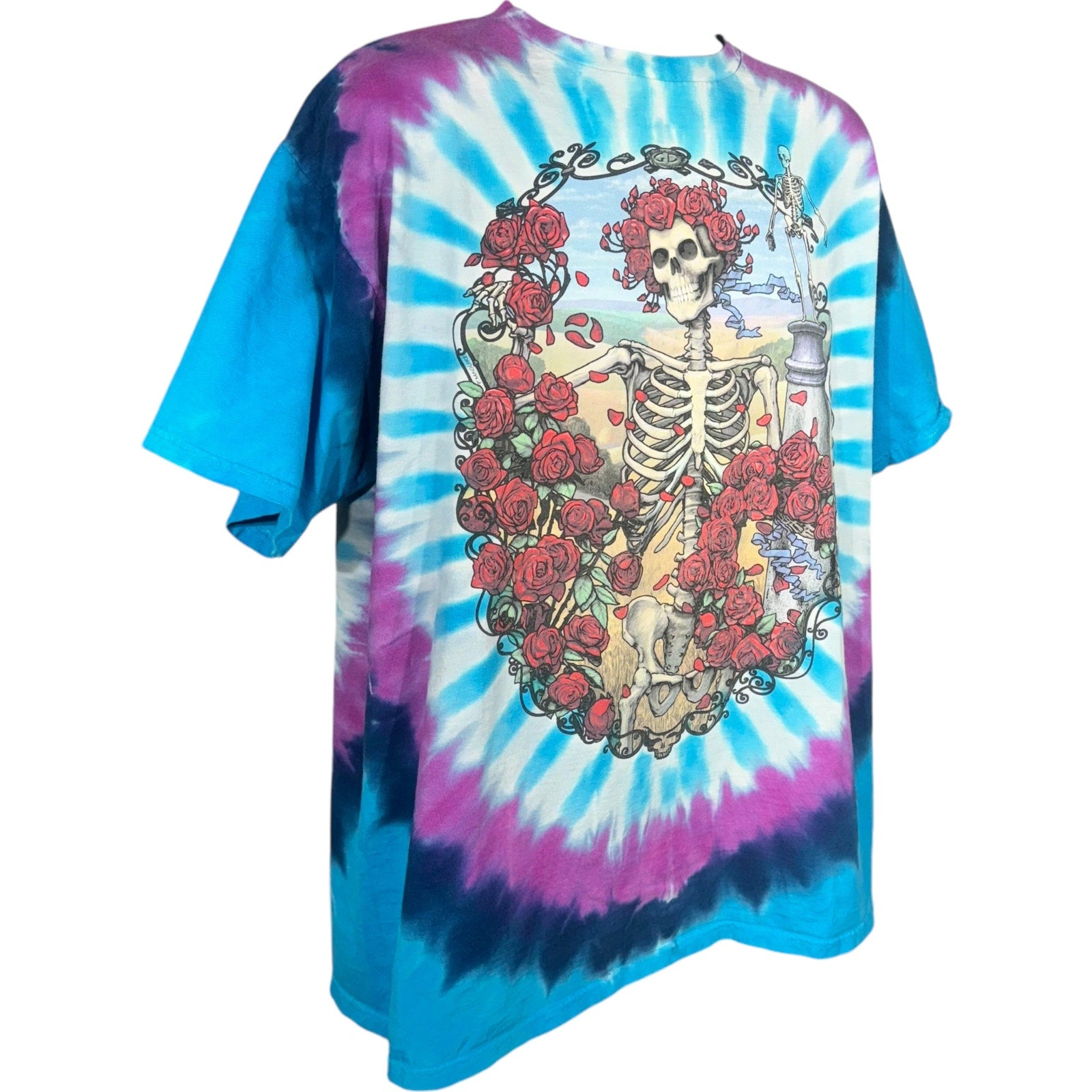 Vintage Liquid Blue Grateful Dead  "20 Years" Tie Dye Tee