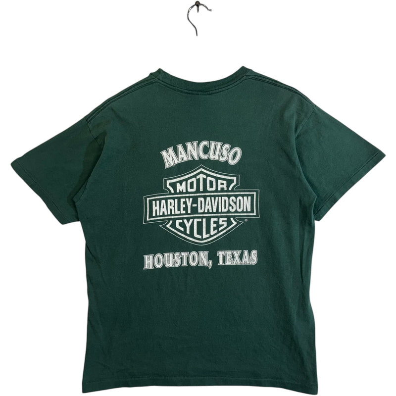 Vintage Harley Davidson Houston Texas Pocket Tee