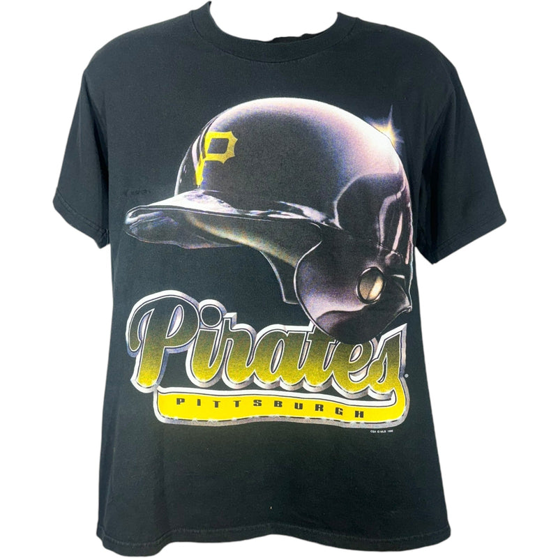 Vintage Pittsburgh Pirates Helmet Graphic Tee 1998