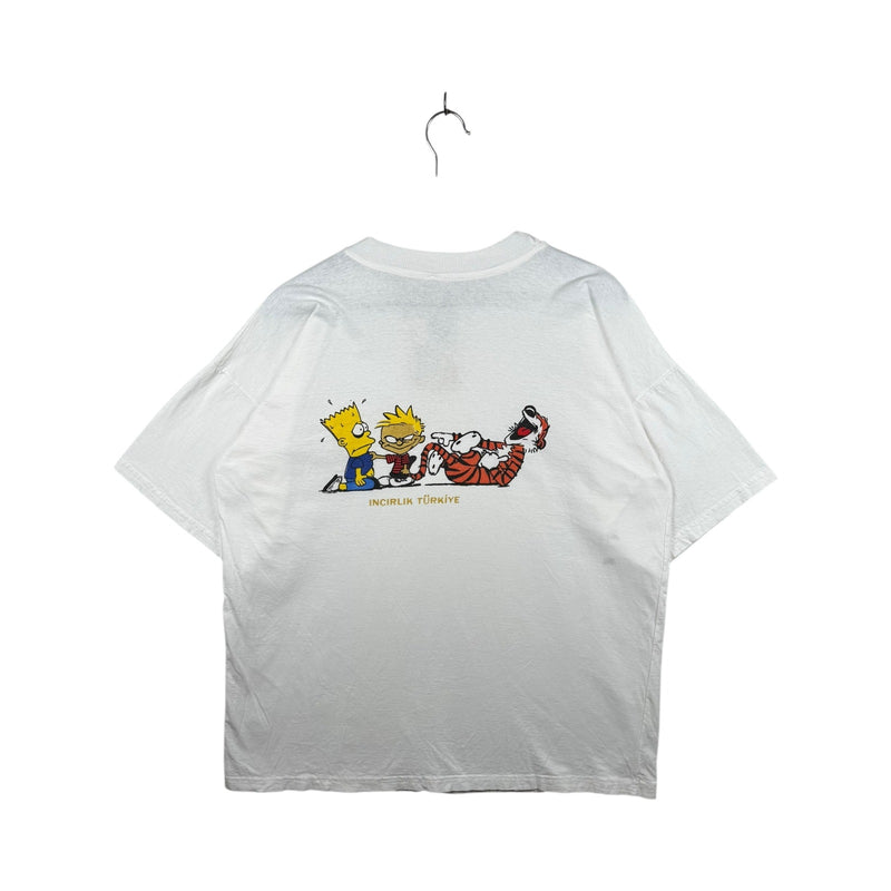 Vintage Calvin and Hobbes Bart Simpson Incirlik Turkey T-Shirt
