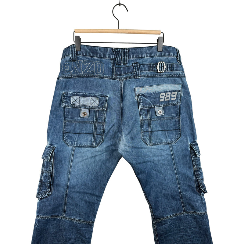 Vintage Enzo 989 Cargo Pockets Denim Pants