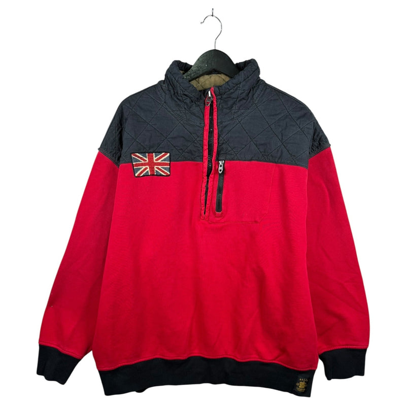 Vintage Polo Ralph Lauren Quilted Half Zip Pullover Sweatshirt