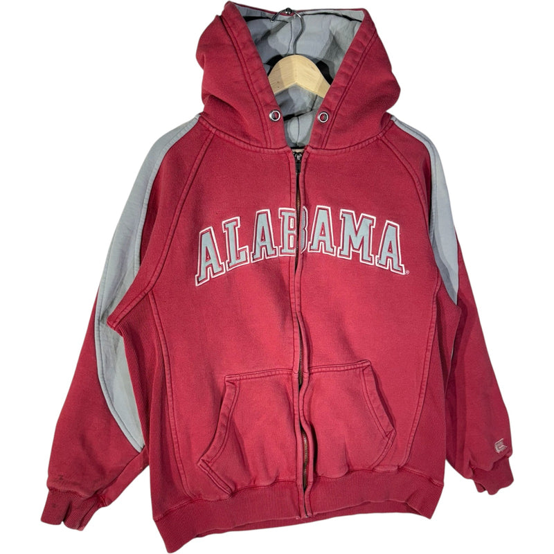 Vintage Alabama Crimson Tied Zip-Up Hoodie