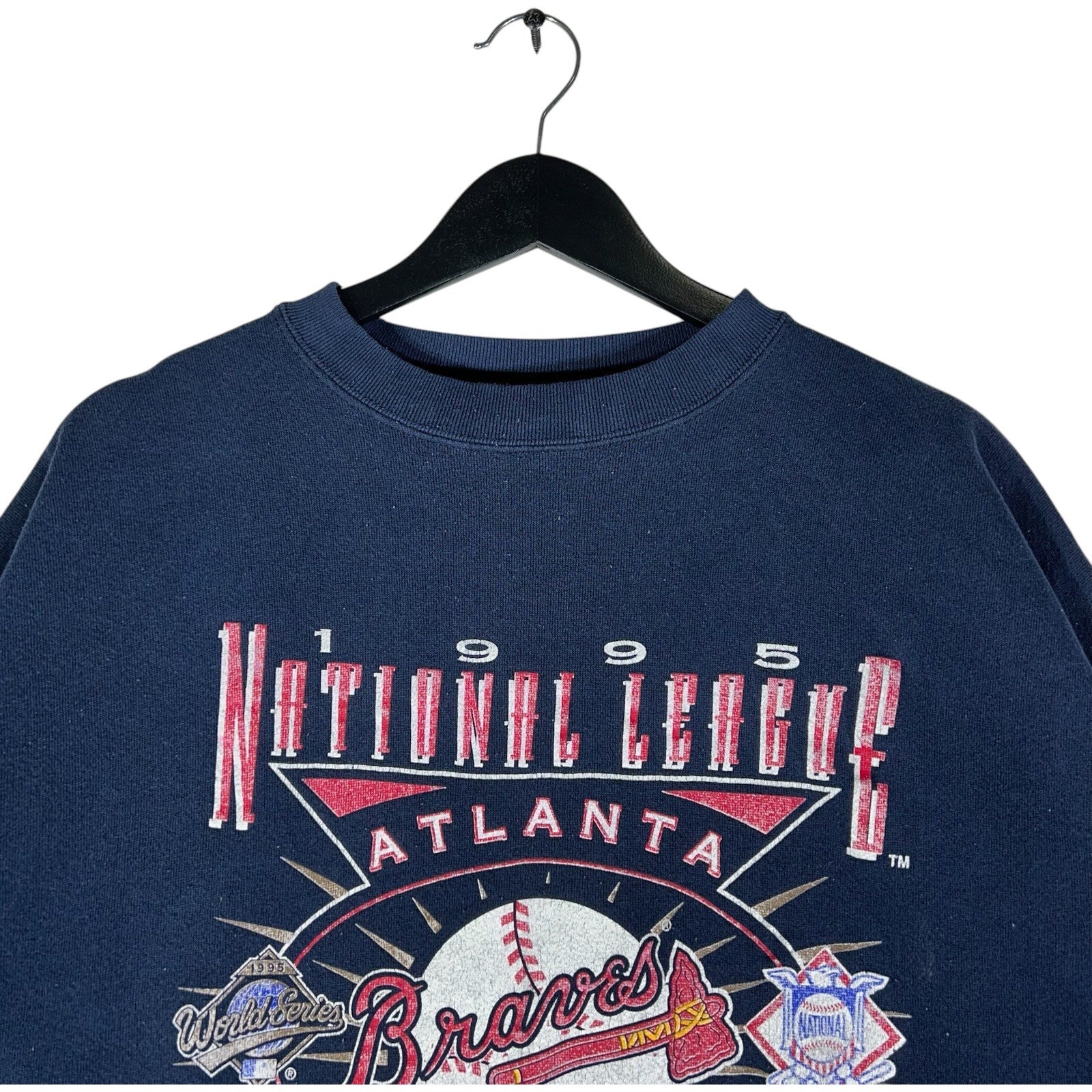 Vintage Atlanta Braves National League Champions MLB Crewneck 1995