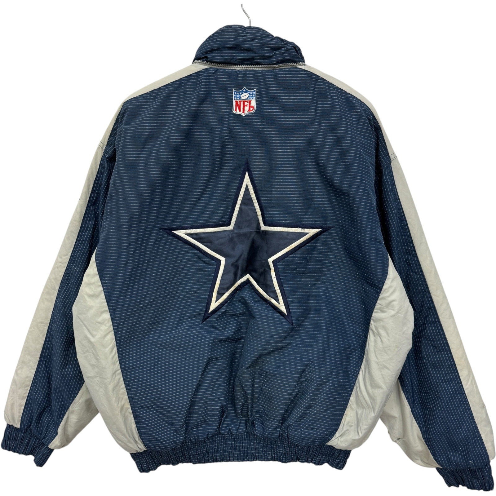 Vintage Dallas Cowboys Embroidered NFL Puffer Jacket Large