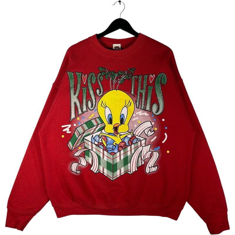 Vintage Looney Tunes Tweety Bird Holiday Present Crewneck