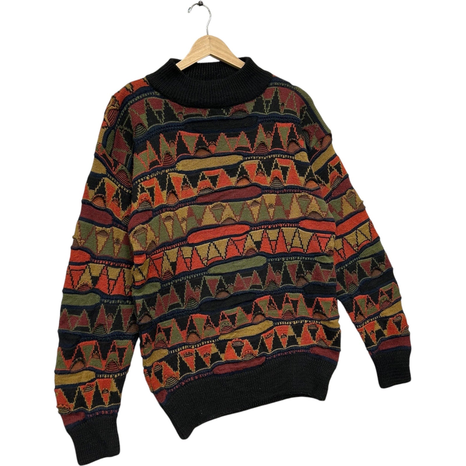 Vintage Fashion Import 3D Knit Sweater 90s