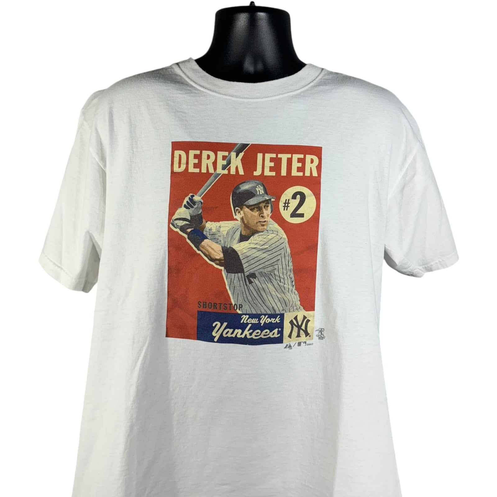 Vintage Majestic Derek Jeter New York Yankees MLB Tee