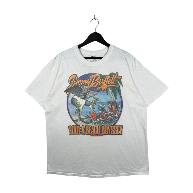 Vintage Jimmy Buffett A Beach Odyssey Tour T-Shirt 2001
