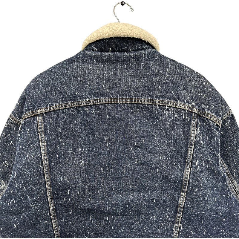 Vintage Levis Sherpa Lined Denim Trucker Jacket 80s