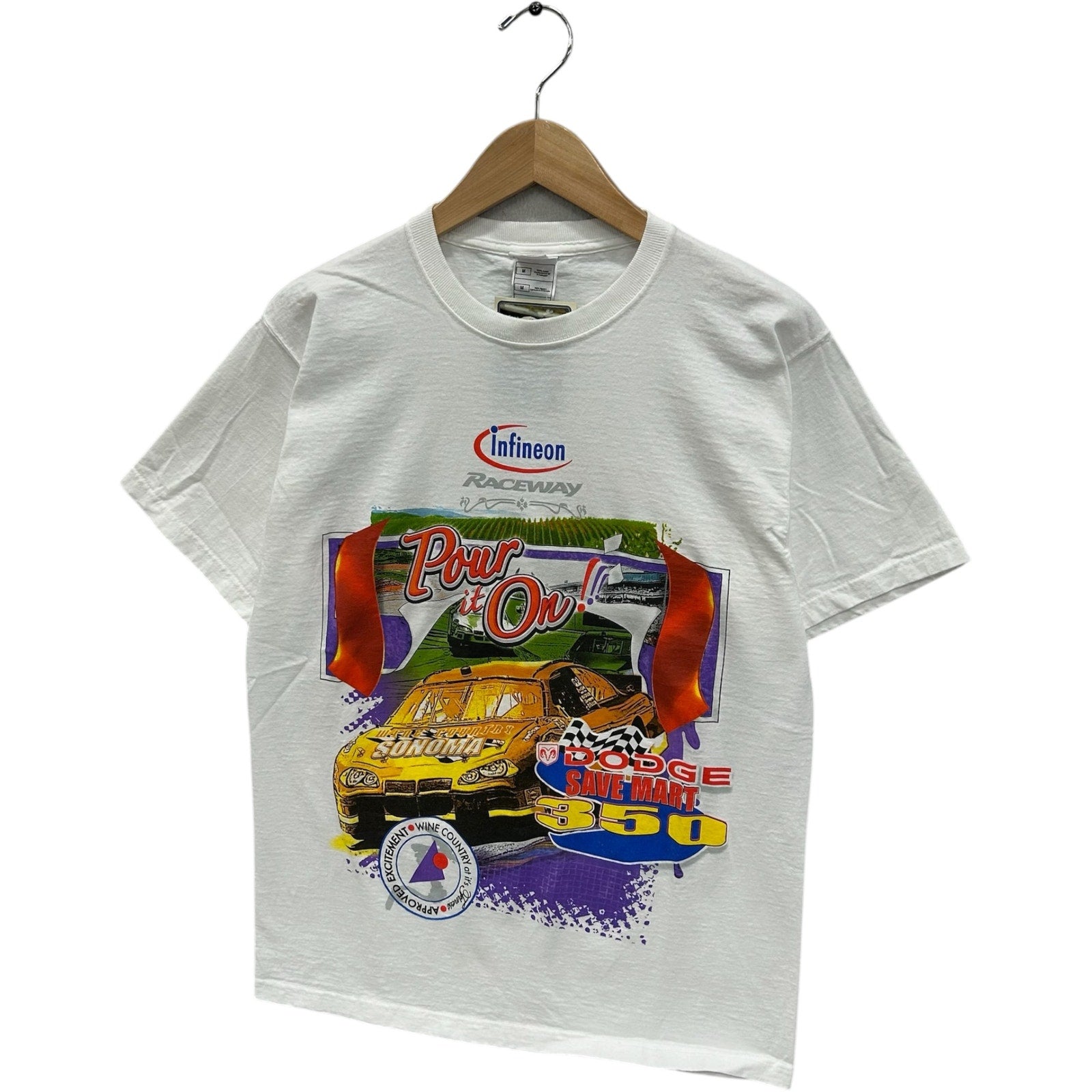 Vintage Dodge Save Mart 350 Infineon Raceway NASCAR Tee