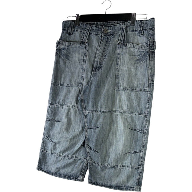 Vintage ID Fashion Denim Stitchwork Shorts 34