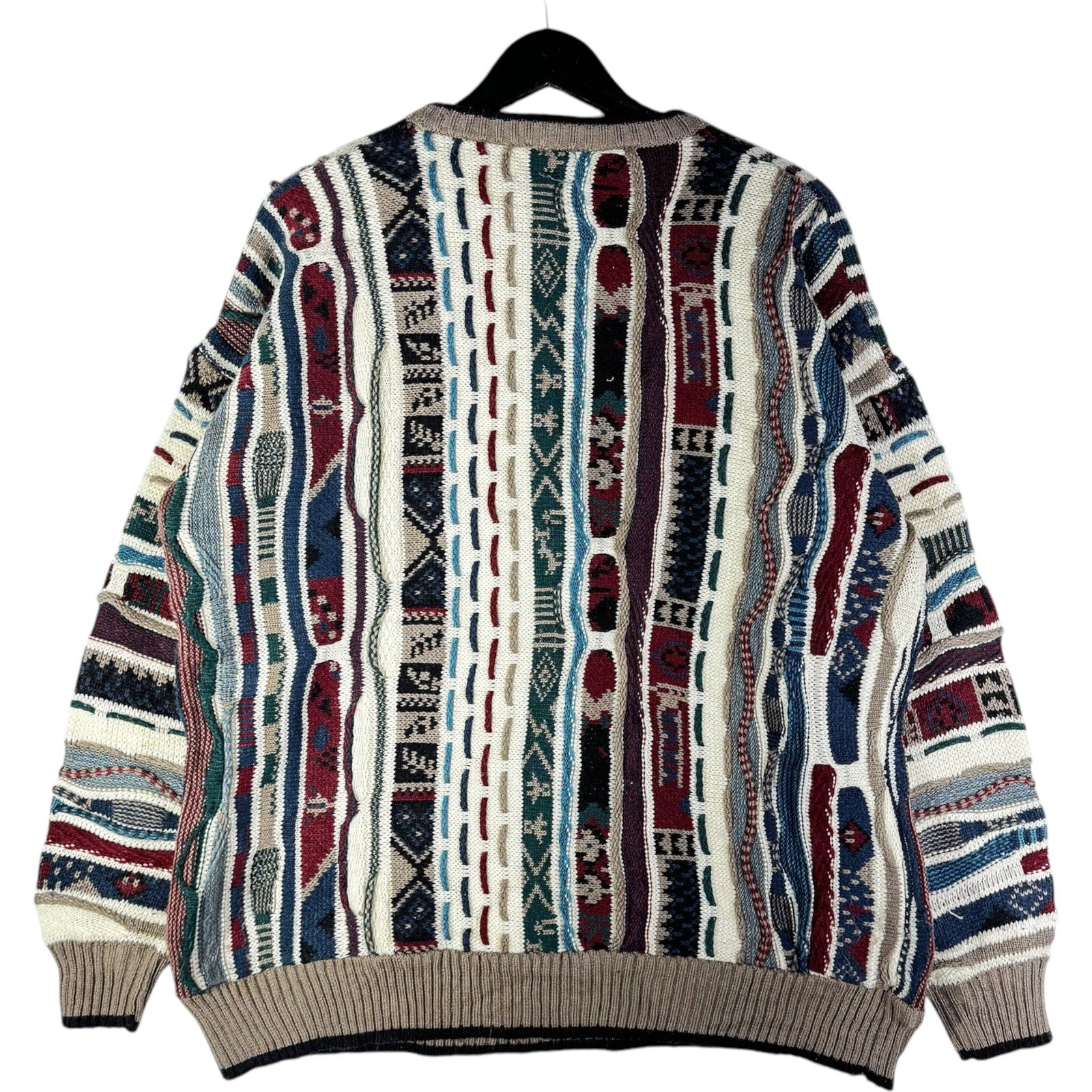 Vintage Coogi 3D Knit Wool Sweater