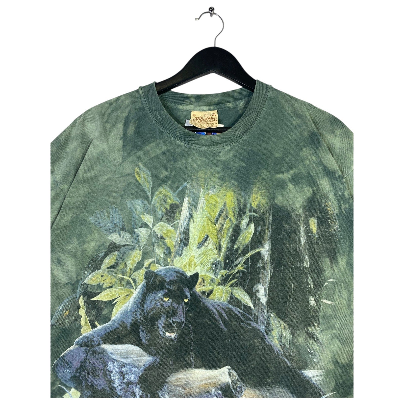 Vintage The Mountain Black Panther AOP T-Shirt