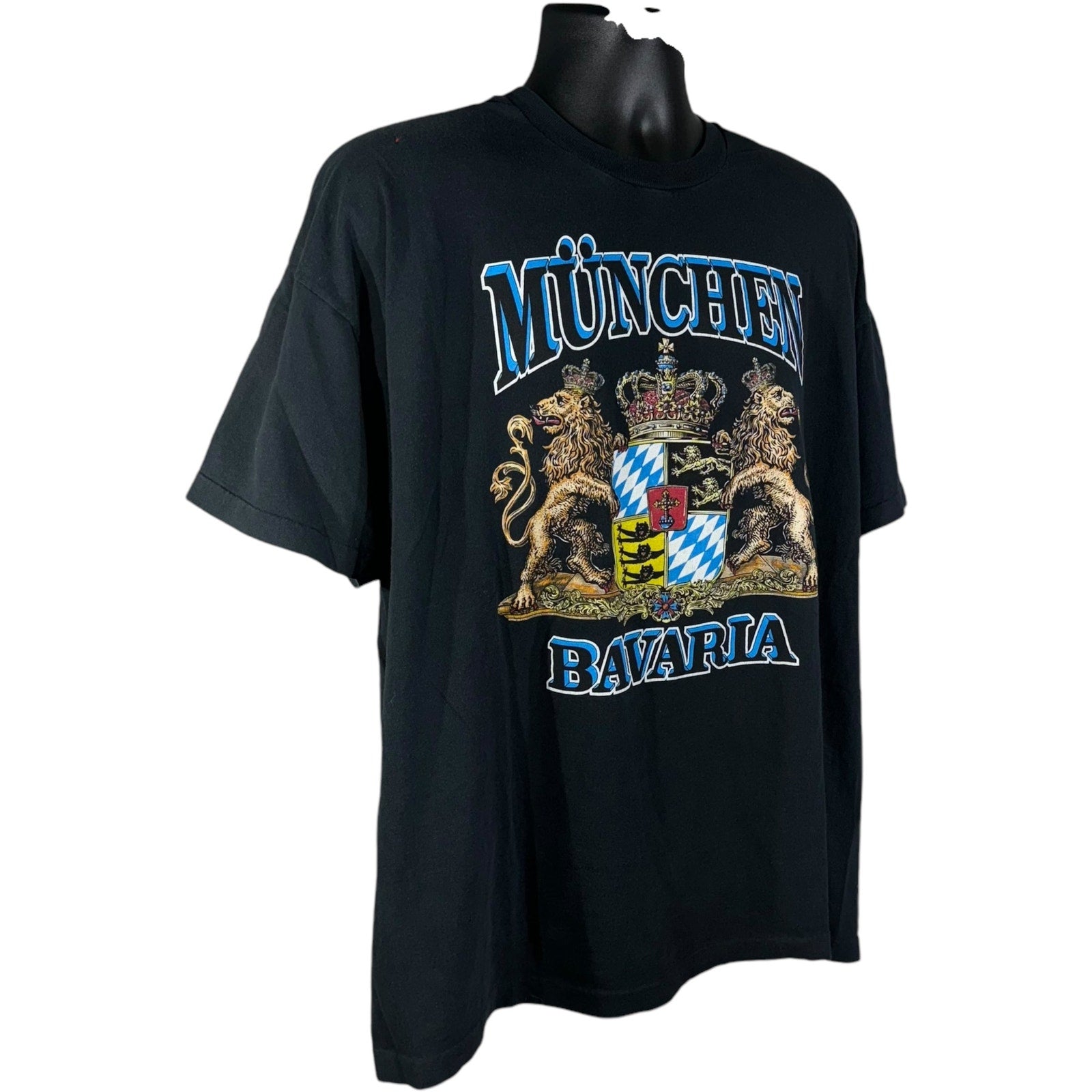 Vintage Munchen Bavaria Coat of Arms Souvenir Tee 90s