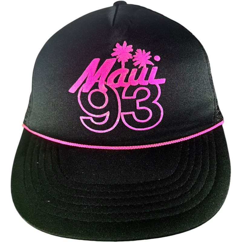 Vintage "Maui 93" Souvenir Trucker Snapback Hat