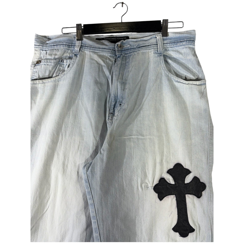 Vintage Southpole Cross Patch Denim Shorts 38