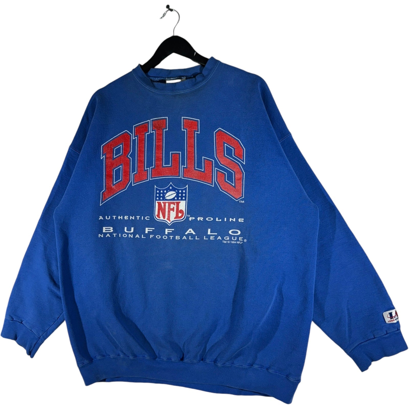 Vintage Logo Athletic Buffalo Bills NFL Spellout Crewneck 90s