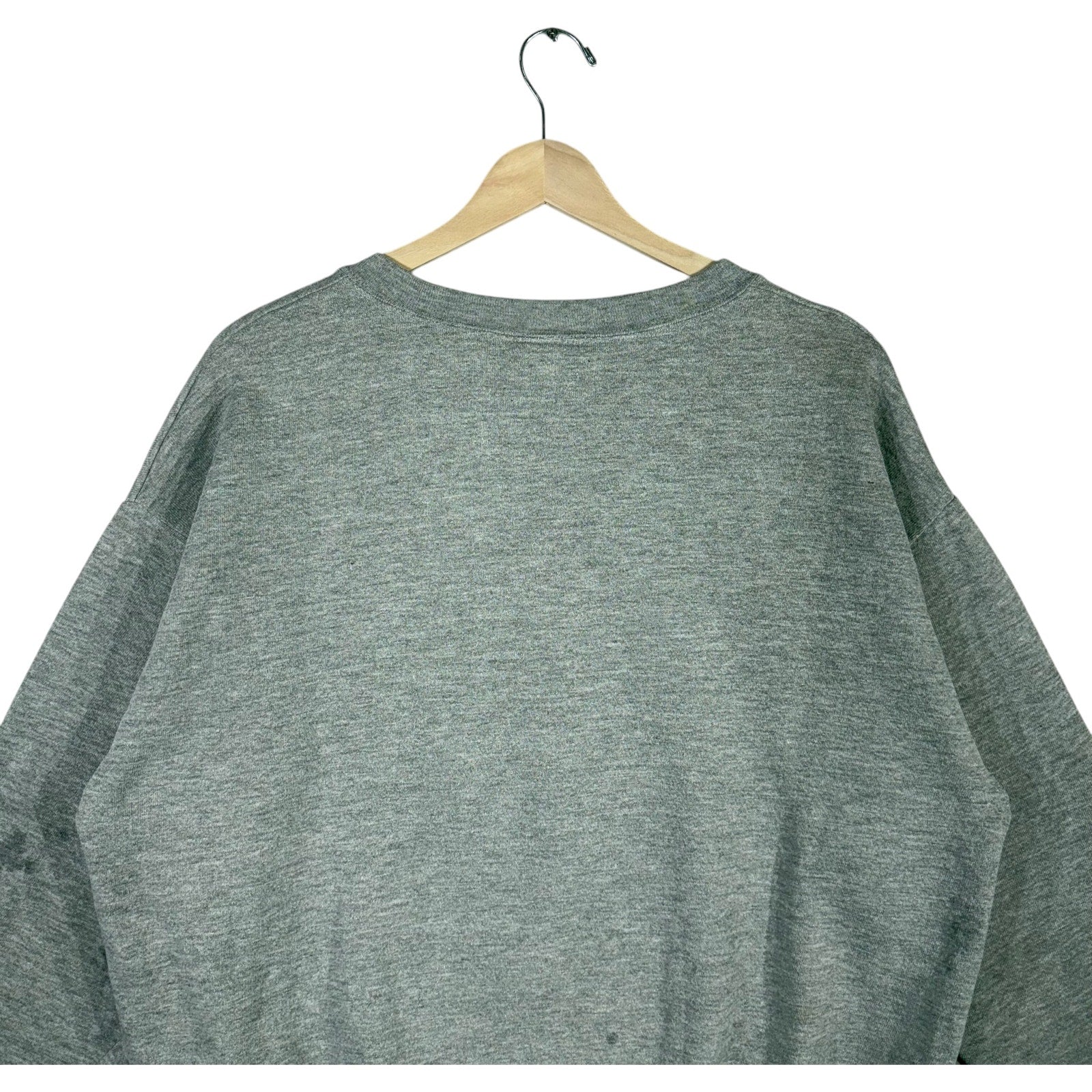 Vintage New England Patriots Arch Spellout Logo NFL Crewneck