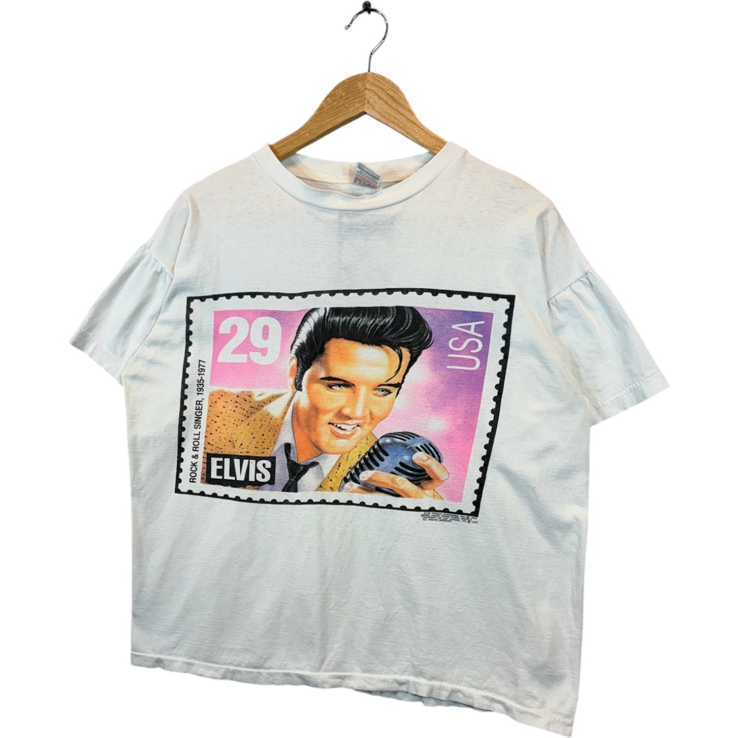 Vintage Elvis Presley Postage Stamp 1992 T-Shirt