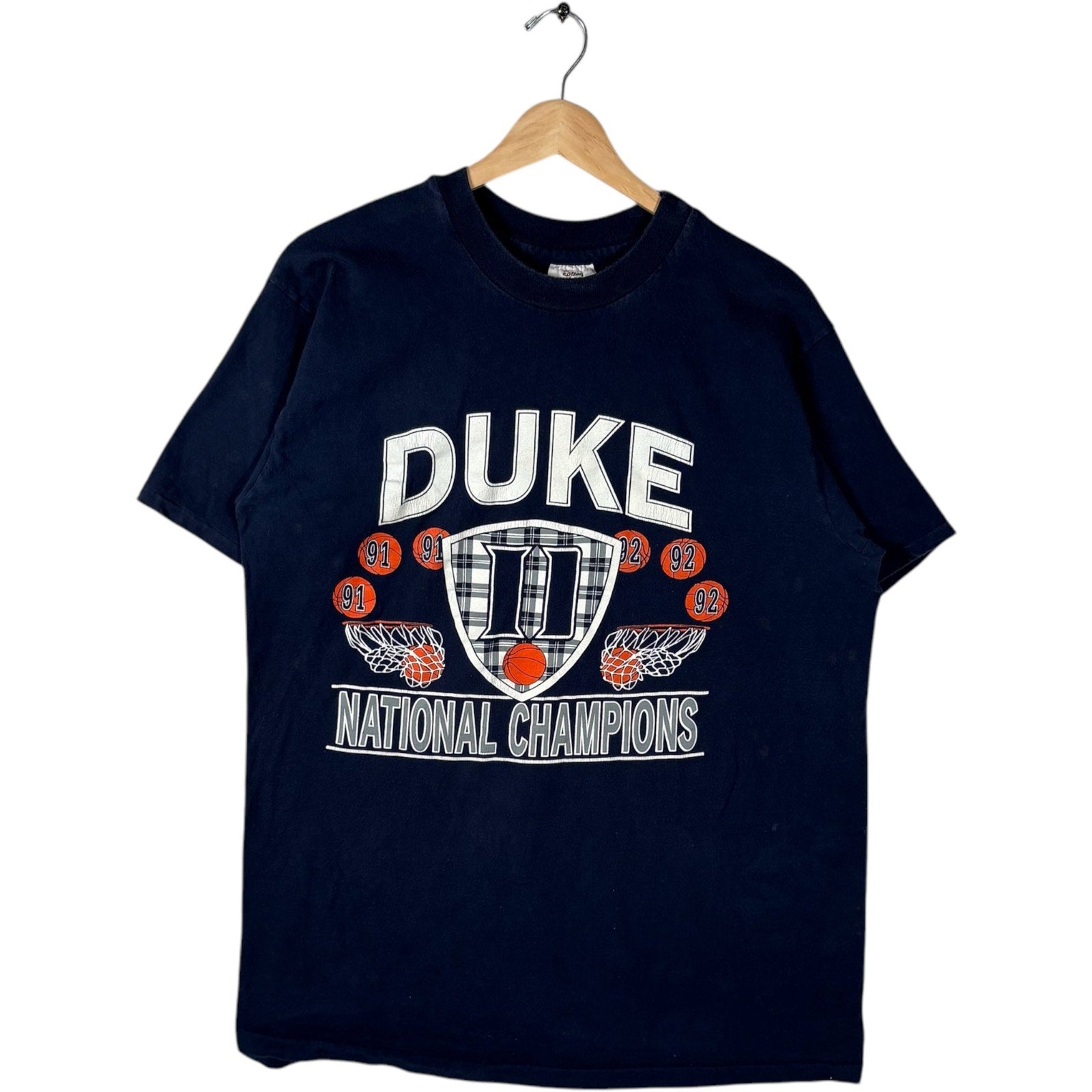 Vintage Duke University Basketball National Champions Tee 90s