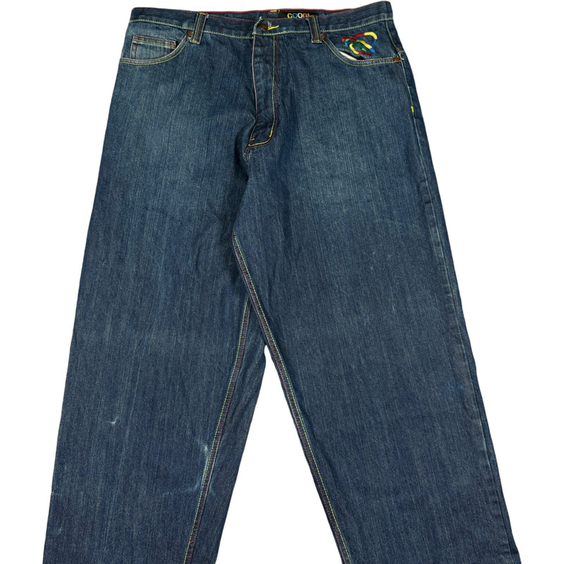 Vintage Coogi Straight Leg Embroidered Denim Jeans