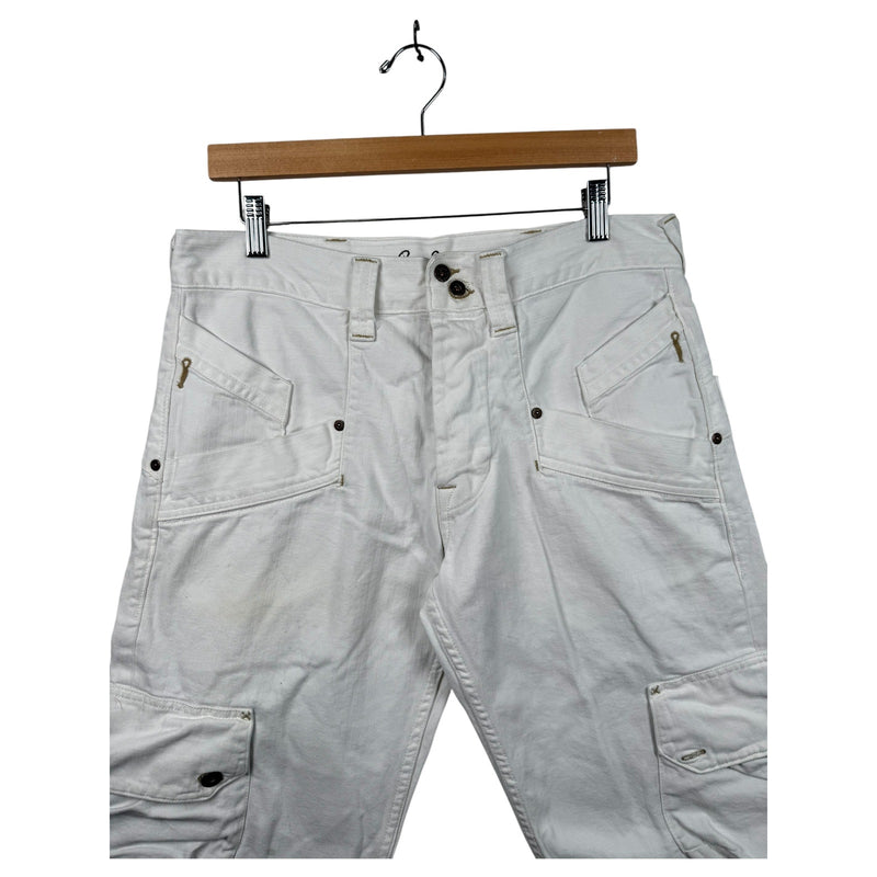 Vintage Pepe Jeans Cargo Tactical Straight Leg Denim Shorts 34